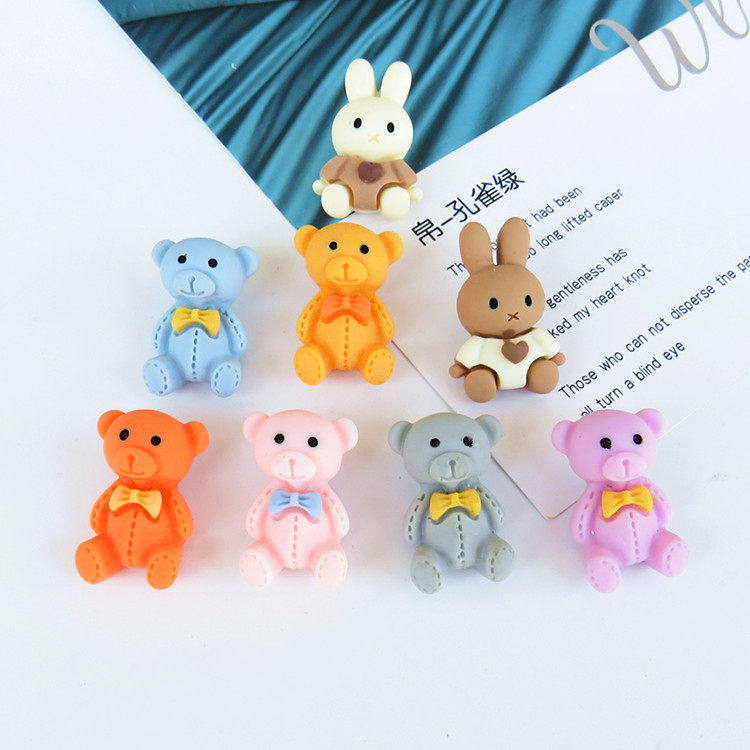 卡通儿童彩色扣子宝宝服装毛衣外套书包发圈装饰鞋子扣diy小熊扣