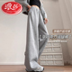 休闲孕妇装 浪莎孕妇裤 弯刀裤 阔腿裤 子春秋外穿抽绳无托腹2026新款