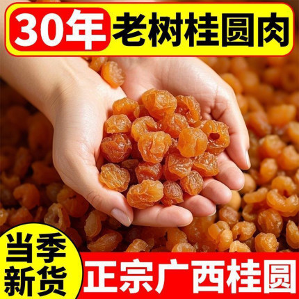 广西特产博白桂圆肉500g上品无核精选肉厚新货含罐泡茶龙眼肉即食