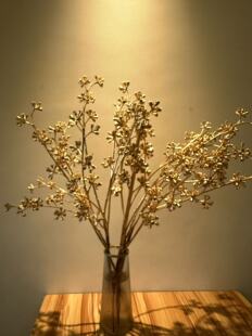 仿真精致垂柳发财果年宵花长期存放仿真绿植柳叶植物藤条假花