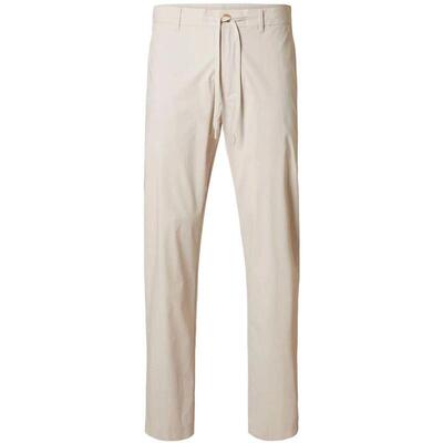 代购SELECTED思莱德男士休闲裤透气舒适棉质直筒休闲日常长裤