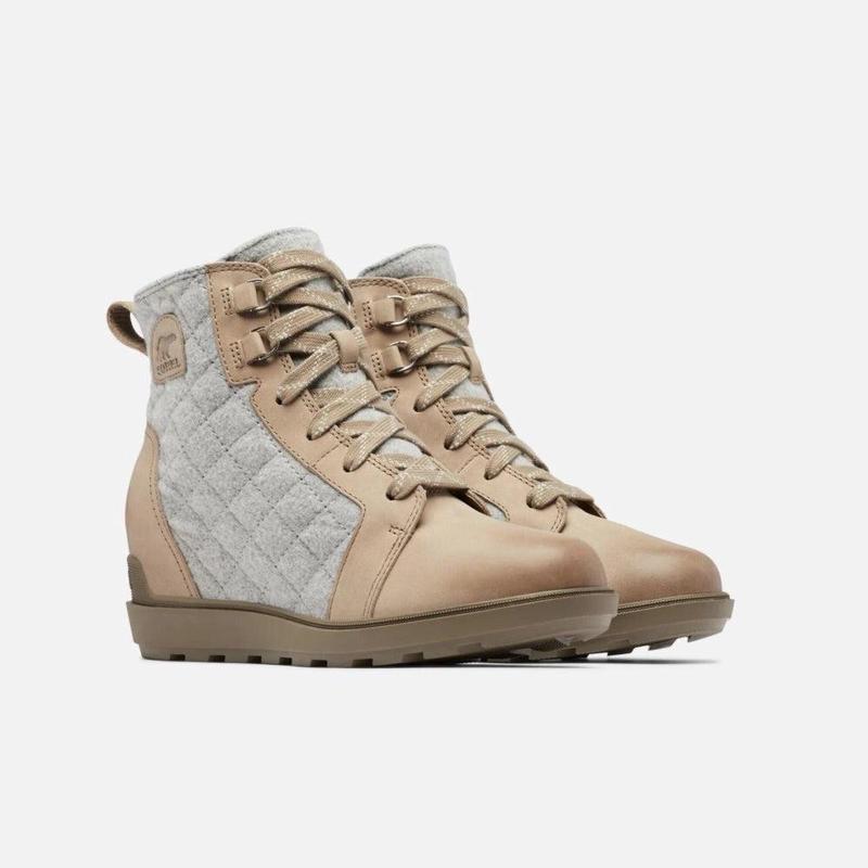 SOREL女士雪地靴保暖防滑轻量女靴中筒系带户外靴