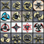 古铜色指尖陀螺儿童玩具限量版 高级减压动漫金属旋转指间手指陀螺