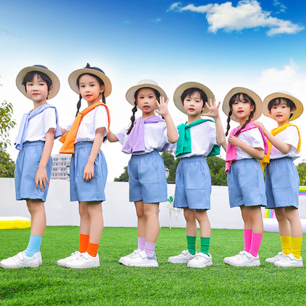 六一儿童节表演服幼儿园毕业照班服小学生啦啦队团体操演出服套装