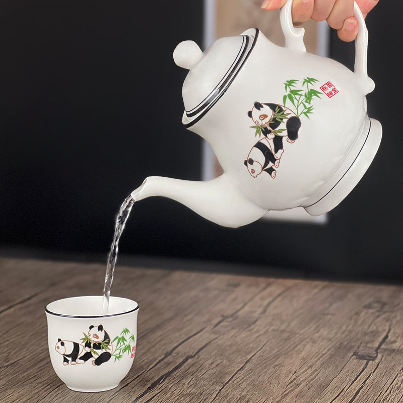 陶瓷茶壶套装家用茶杯具茶具客厅泡茶组合花茶壶陶瓷整套过滤壶