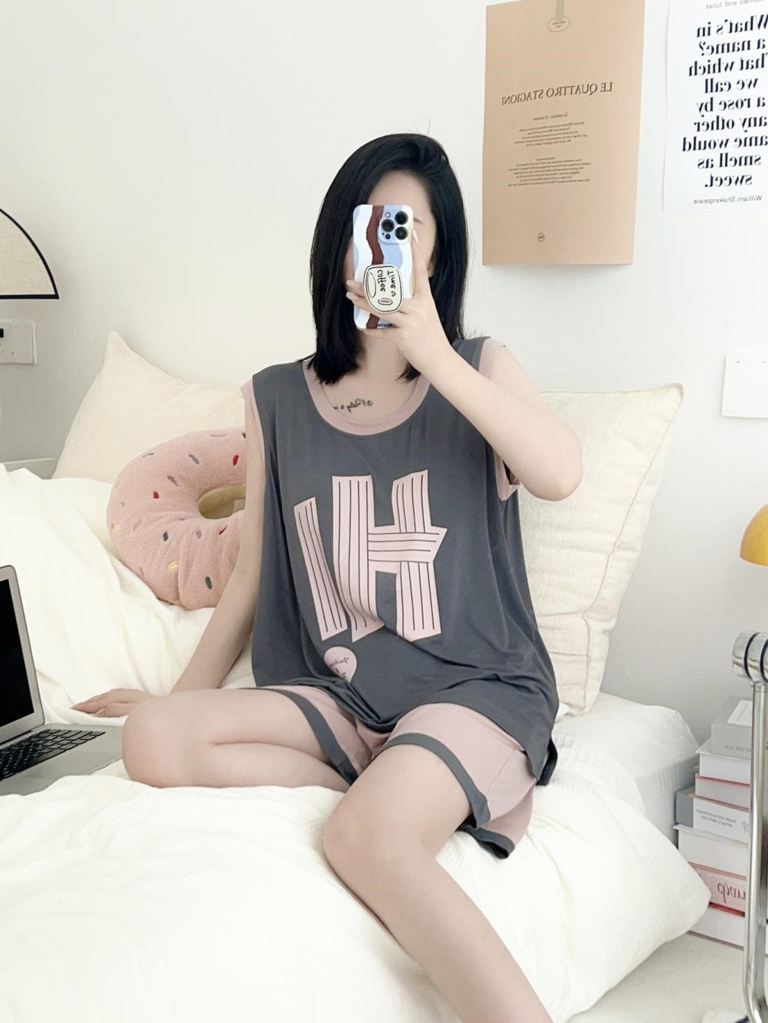 胖mm大码300斤韩版睡衣女夏款无袖背心短裤宽松印花家居两件套装,女士内衣/男士内衣/家居服,睡衣/家居服套装,淘宝优惠券,粉丝福利购,淘宝优惠卷