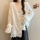 女胖MM韩版 蕾丝打底衫 秋冬时尚 宽松遮肉显瘦百搭上衣 300斤大码