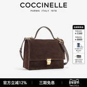 牛反绒中号医生包COCCINELLE可奇奈尔Frances单肩斜挎轻便容量大