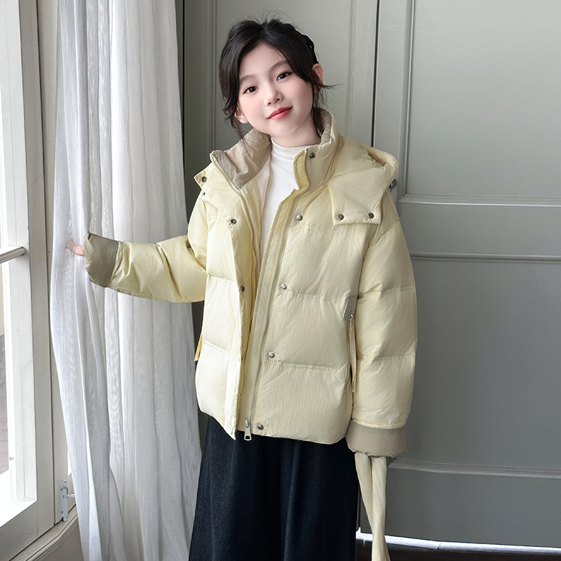 女童棉服冬季2025新款儿童加厚羽绒棉衣大童女孩冬装保暖棉袄外套