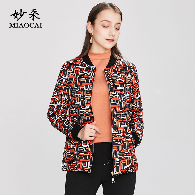 妙采旗舰店四五十棒球棉袄羽绒服