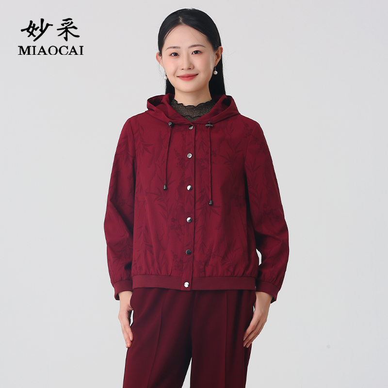 妈妈装时尚洋气短款风衣外套