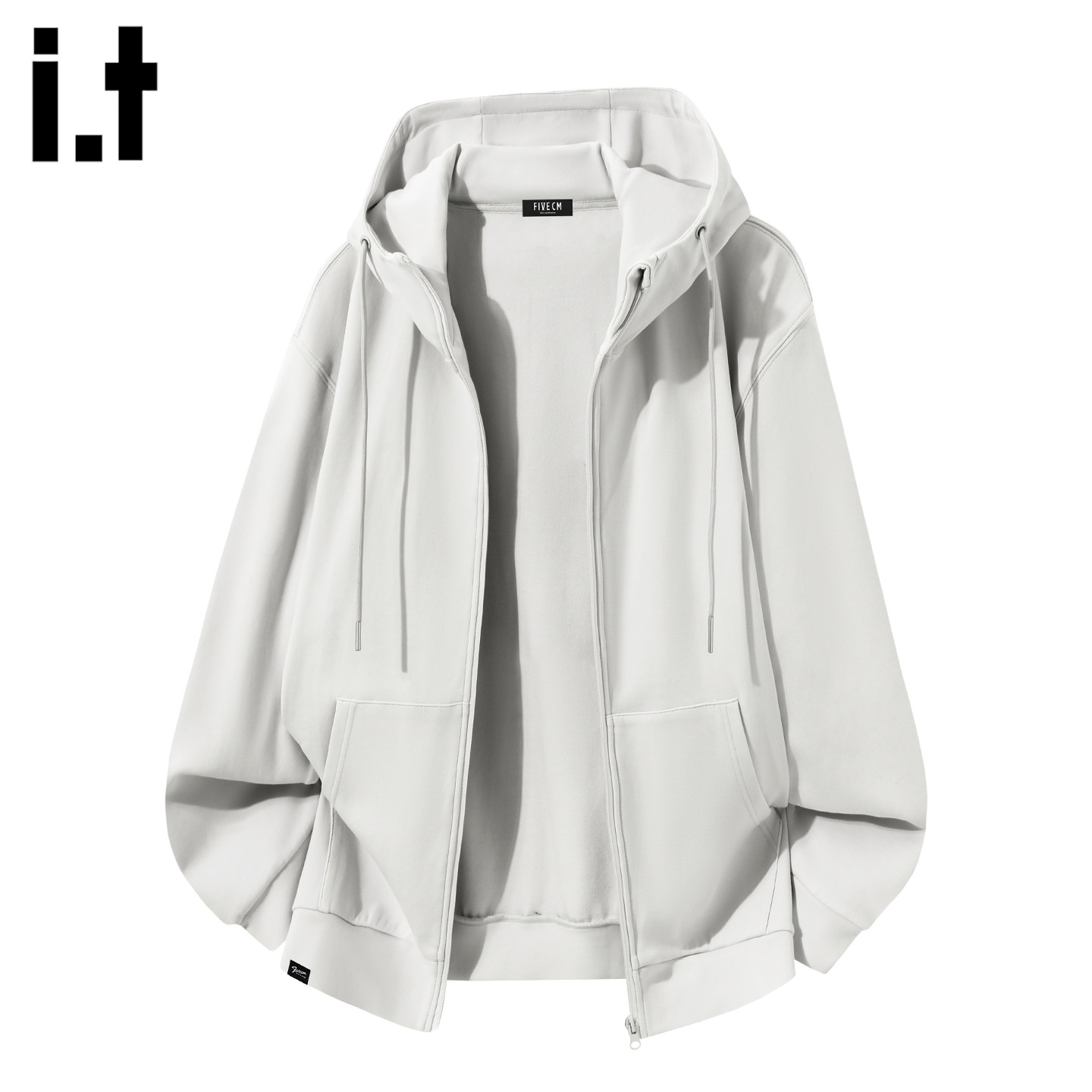 it :5cm/FIVECM美式拉链开衫连帽卫衣男款2025秋冬季休闲宽松外套