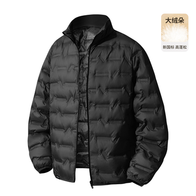 it5cm黑色排骨羽绒服男款