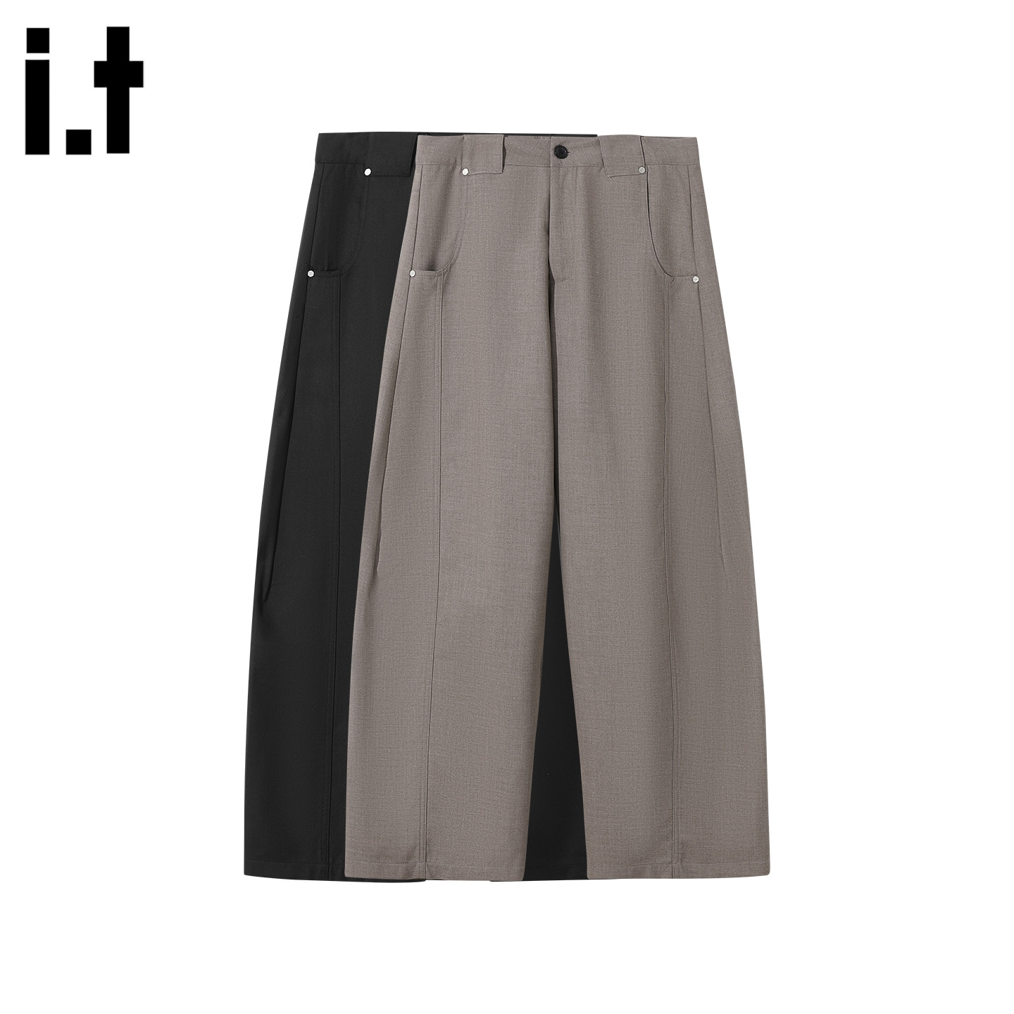 IT'S5cm美式香蕉裤宽松西装裤