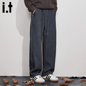 5cm 男2025秋季 FIVECM美式 拼接休闲裤 卫裤 设计感宽松直筒长裤