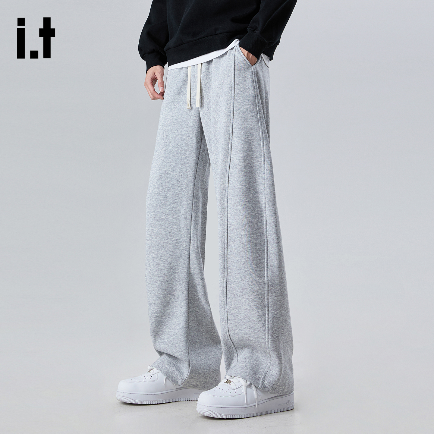 潮流弯刀休闲裤男士2025秋冬