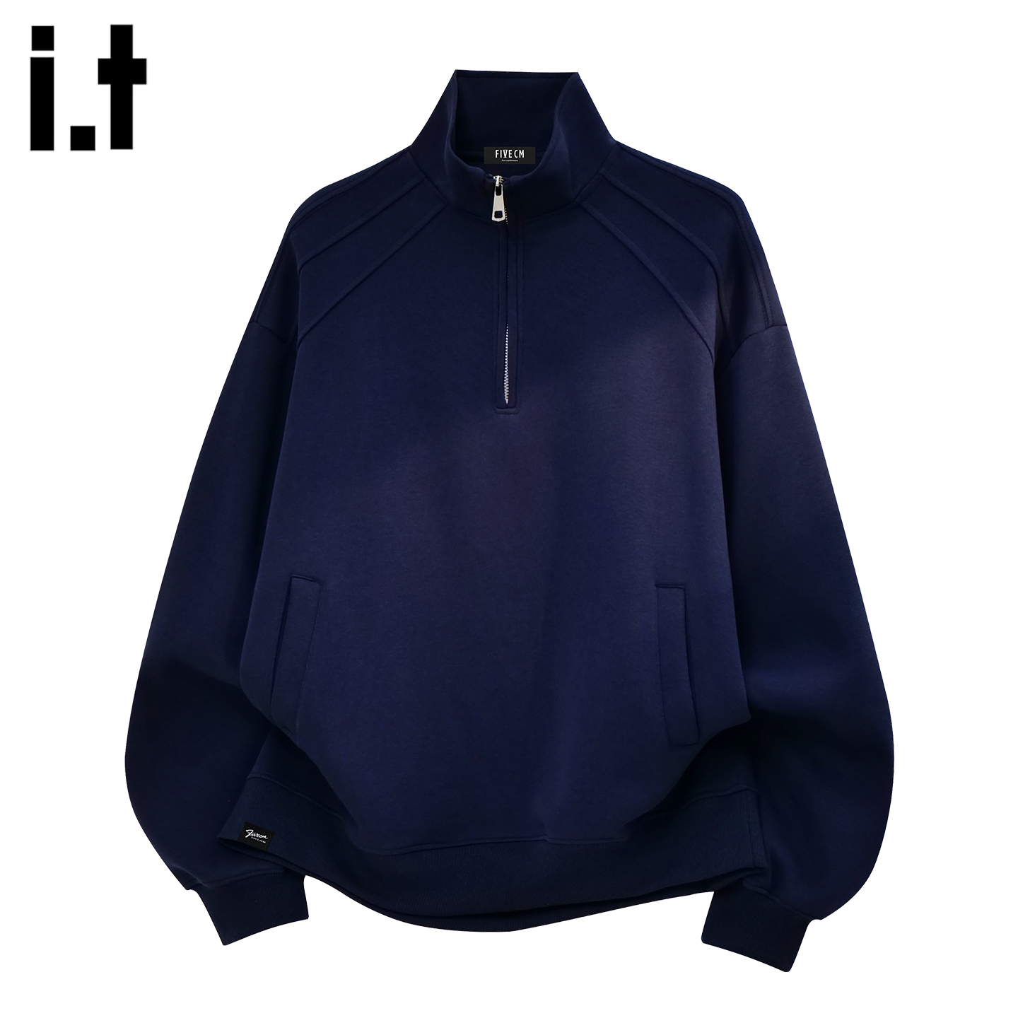 IT'S5cm/五cm半拉链立领卫衣