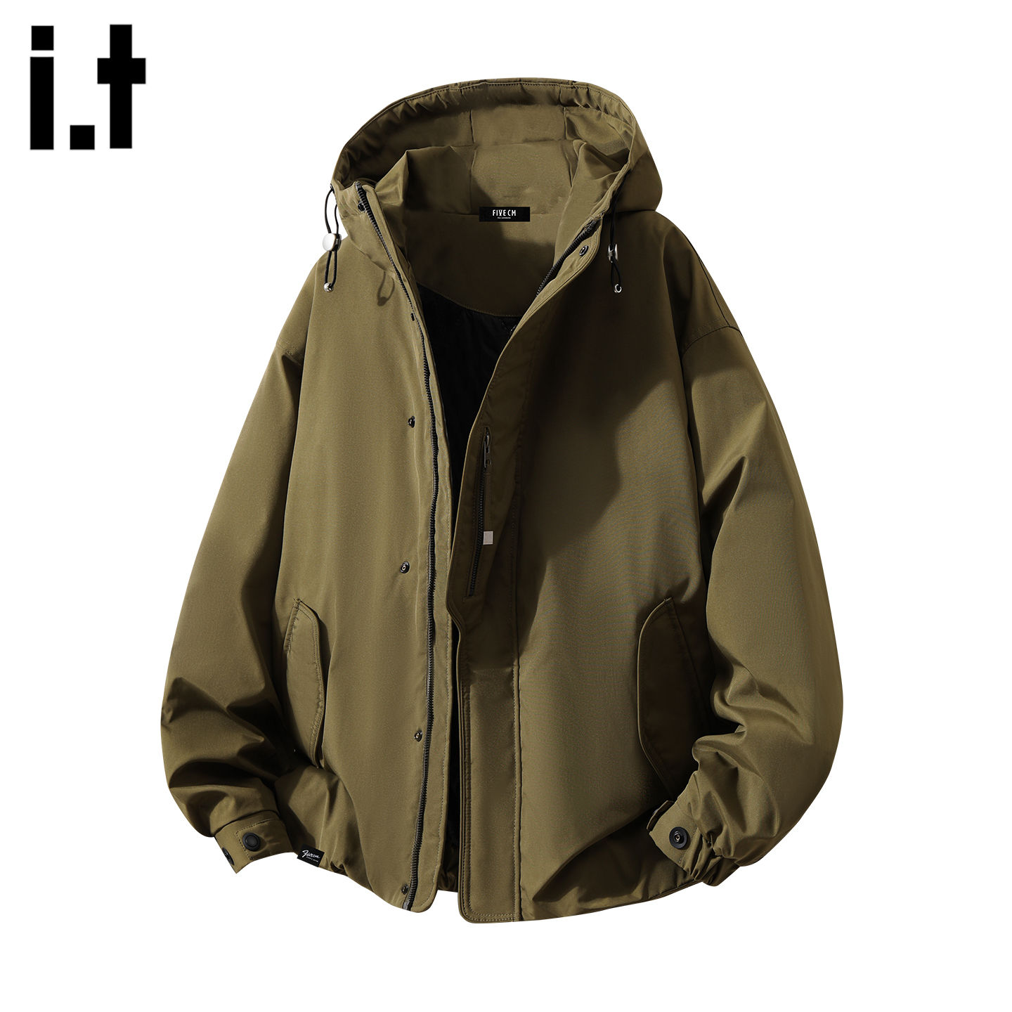 美式连帽冲锋衣外套男款2025新款