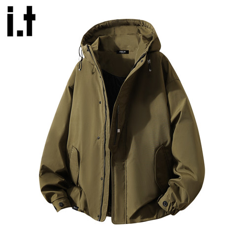 美式连帽冲锋衣外套男款2025新款