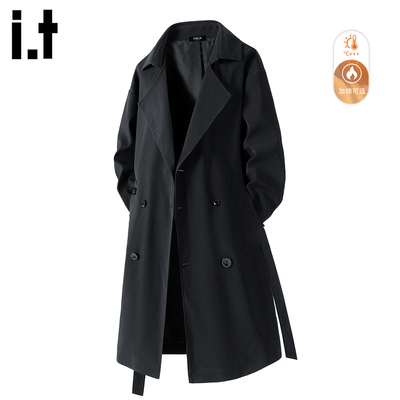 IT5cm/五cm英伦风加厚夹棉风衣