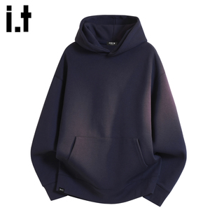it :5cm/FIVECM美式复古重磅连帽卫衣男款春季宽松套头情侣款外套