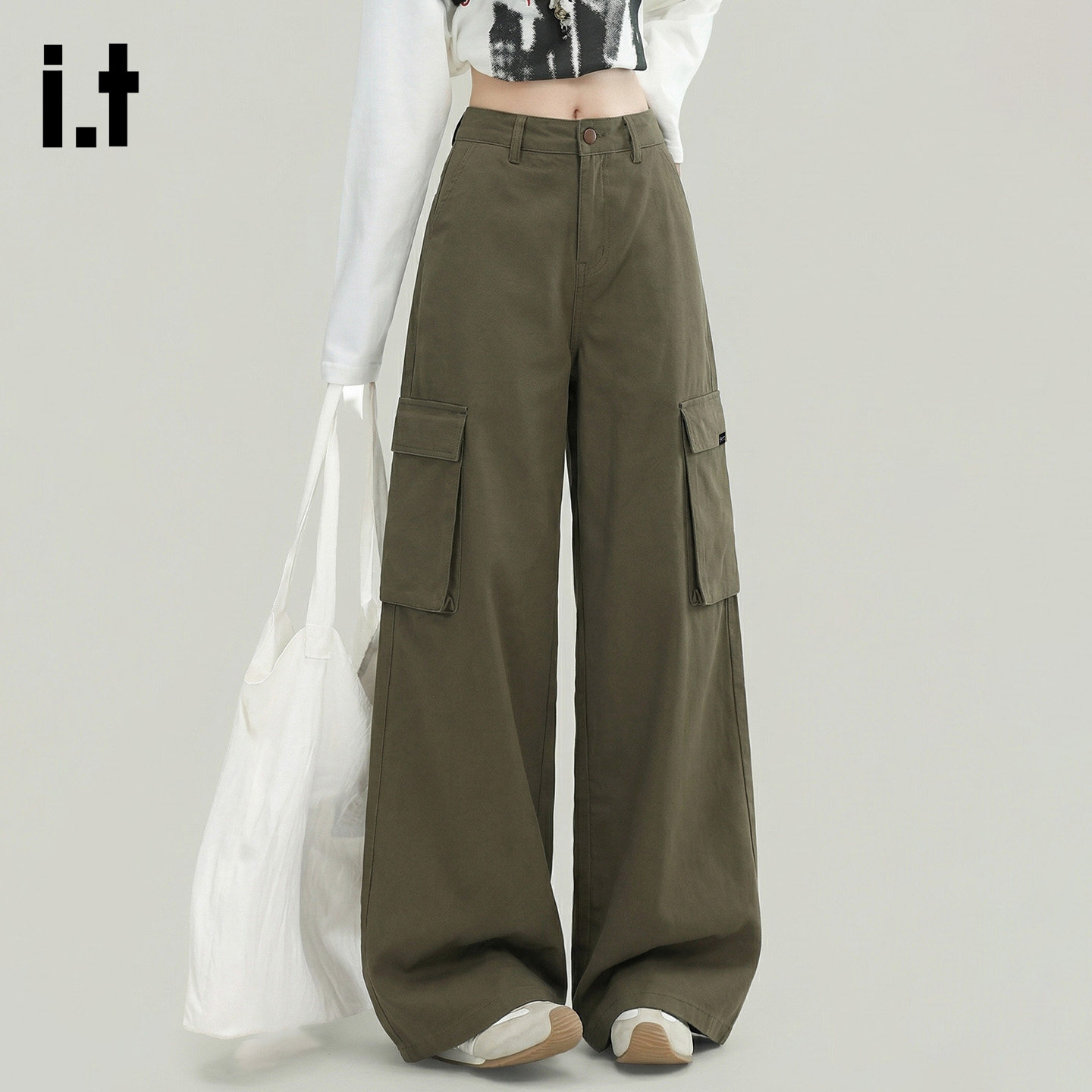 it :5cm/FIVECM2026新款休闲宽松直筒裤男春季口袋工装运动长裤潮,女装/女士精品,休闲裤,淘宝优惠券,粉丝福利购,淘宝优惠卷