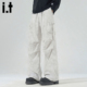5cm 阔腿男士 FIVECM潮牌美式 扎染褶皱休闲裤 痞帅时尚 伞兵长裤