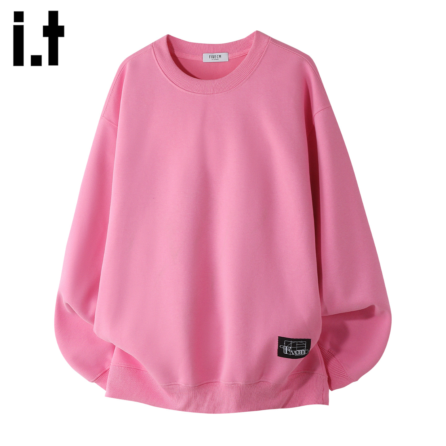 it5cm/FIVECM粉色圆领卫衣
