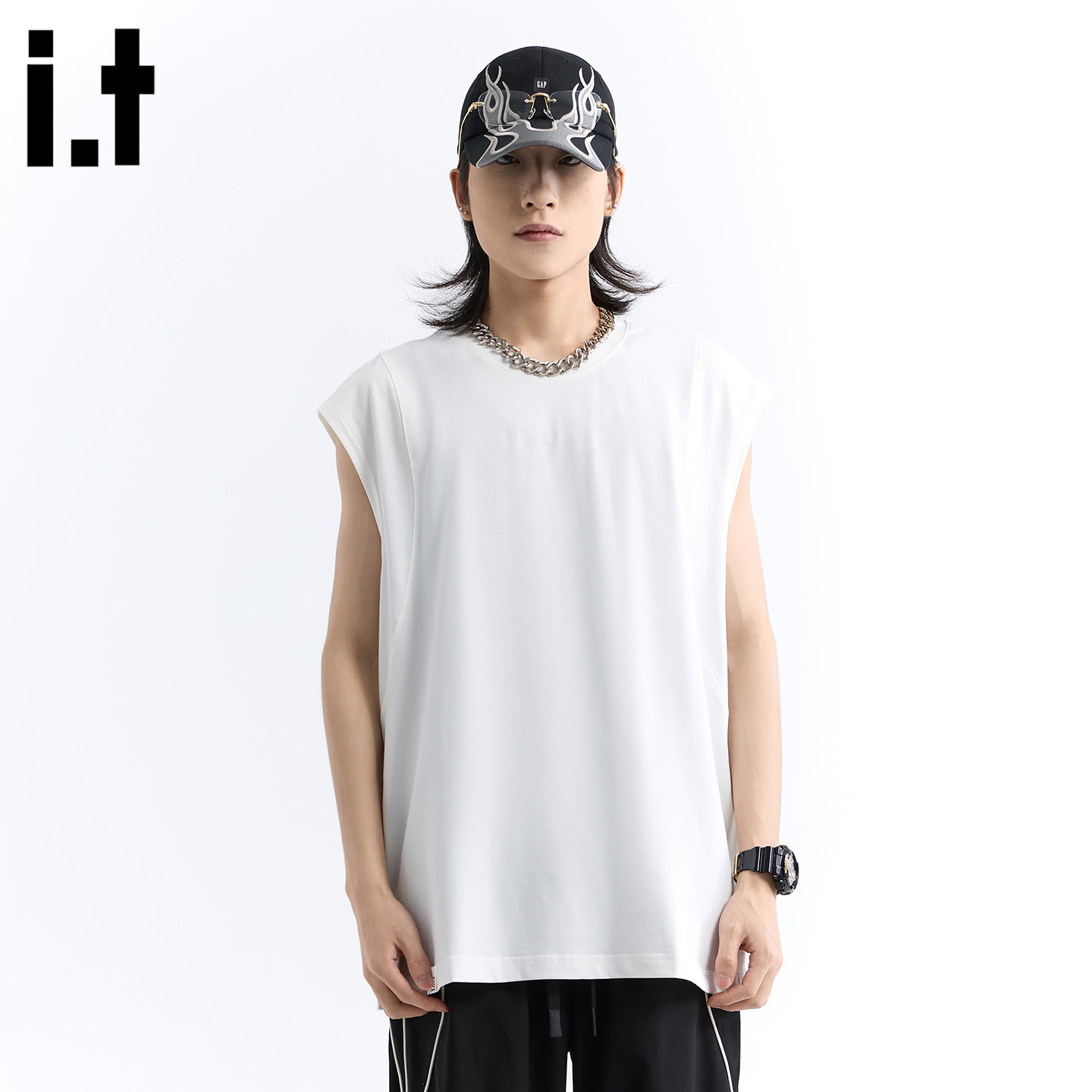 IT'S5cm美式圓領無袖背心