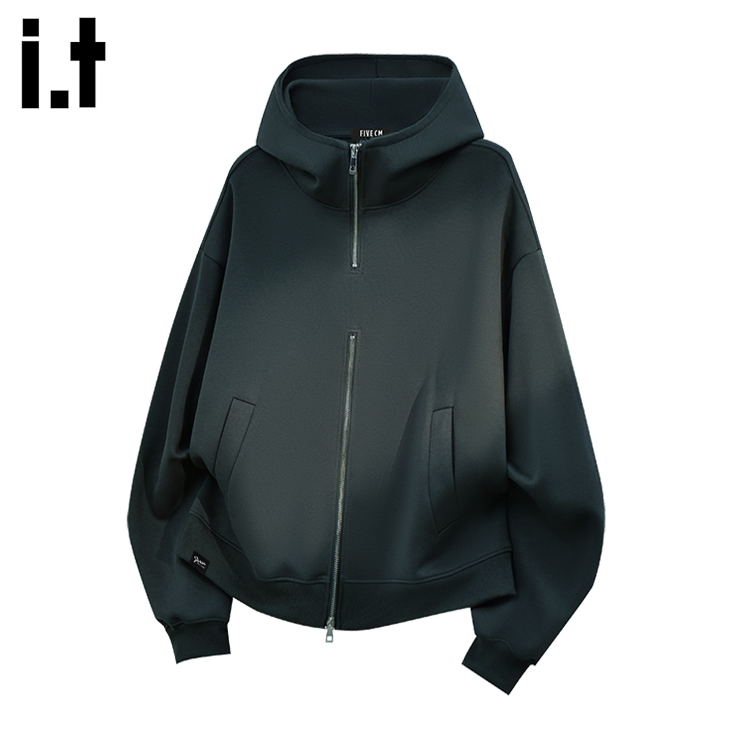 it :5cm/FIVECM重磅男春季宽松长袖上衣上下拉链高领连帽卫衣外套,男装,卫衣,淘宝优惠券,粉丝福利购,淘宝优惠卷