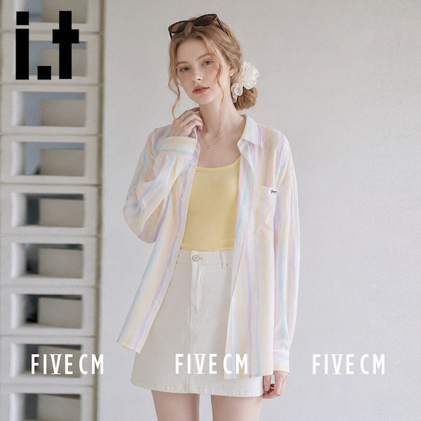 itFIVECM慵懒风长袖衬衫秋季女