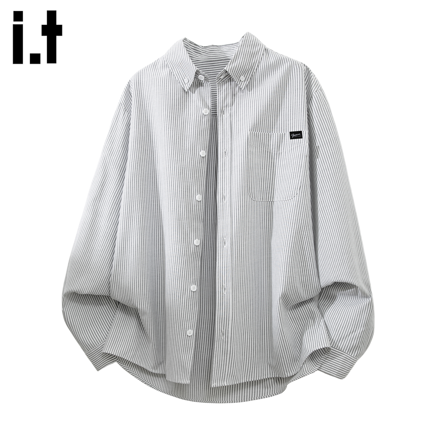 时尚条纹衬衫男士2025新款