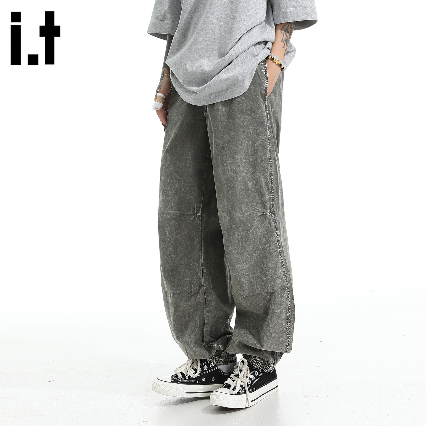 IT'S5cm美式复古休闲裤