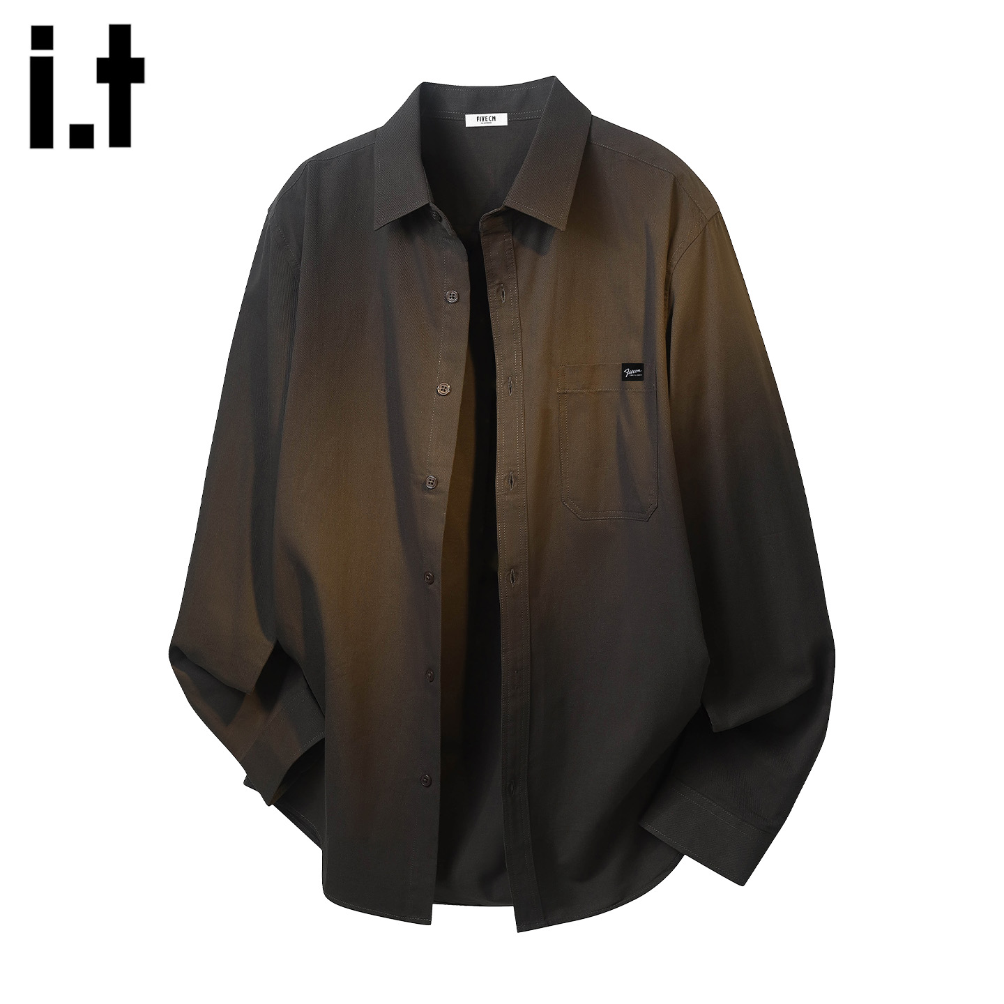 常规翻领长袖秋季5cm宽松it百搭