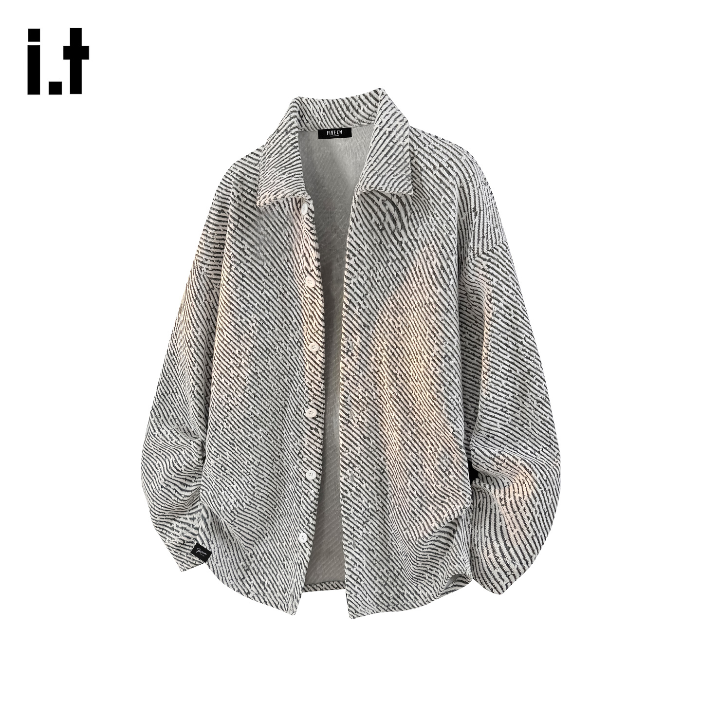 时尚雪尼尔翻领夹克外套