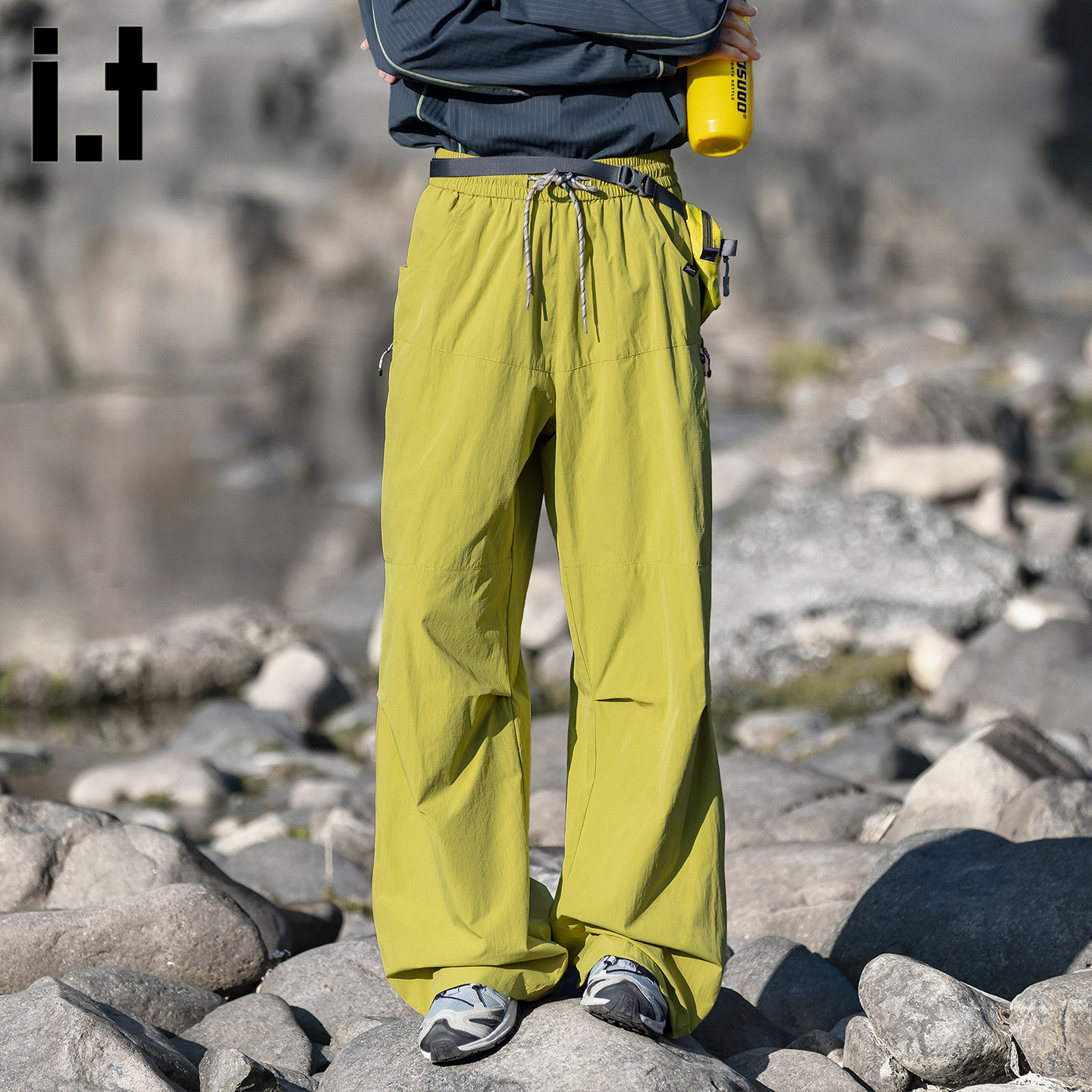 it :5cm/FIVECM美式机能防风防水冲锋裤男士春夏宽松直筒休闲青年