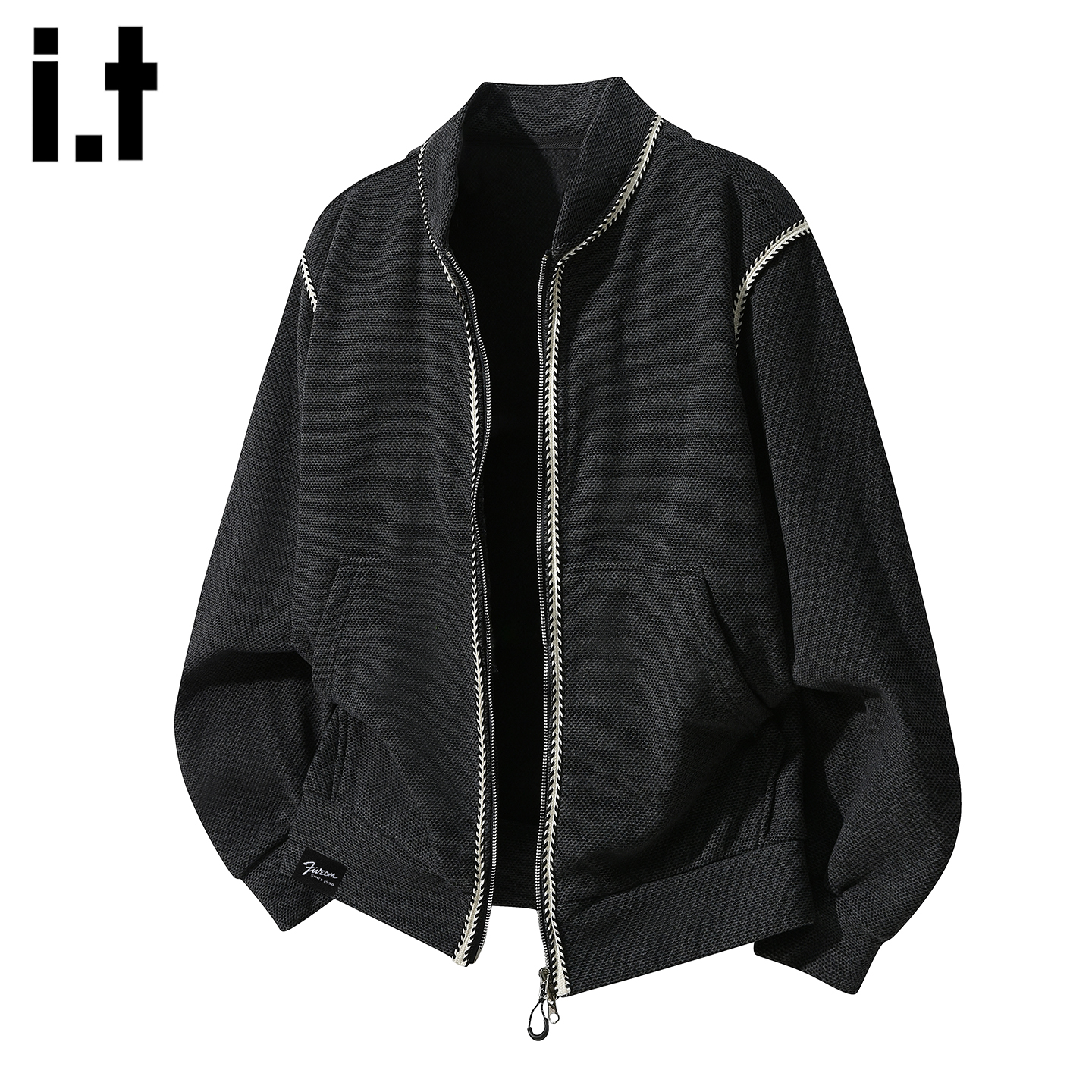 IT'S5cm美式棒球领外套男款