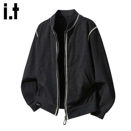 IT'S5cm美式棒球领外套男款