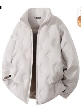 it :5cm/FIVECM潮牌压印设计棉服外套男2025冬季加厚保暖立领外套