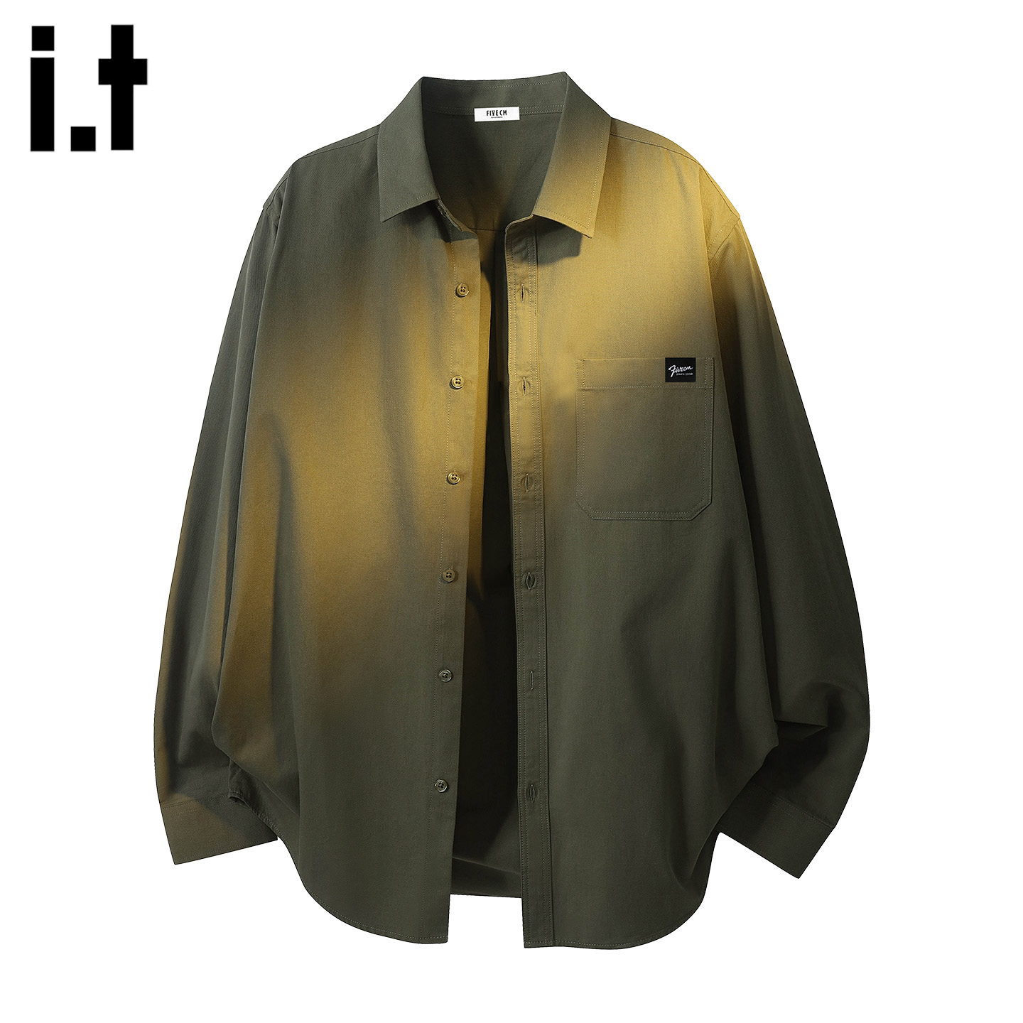 常规翻领长袖秋季5cm宽松it百搭