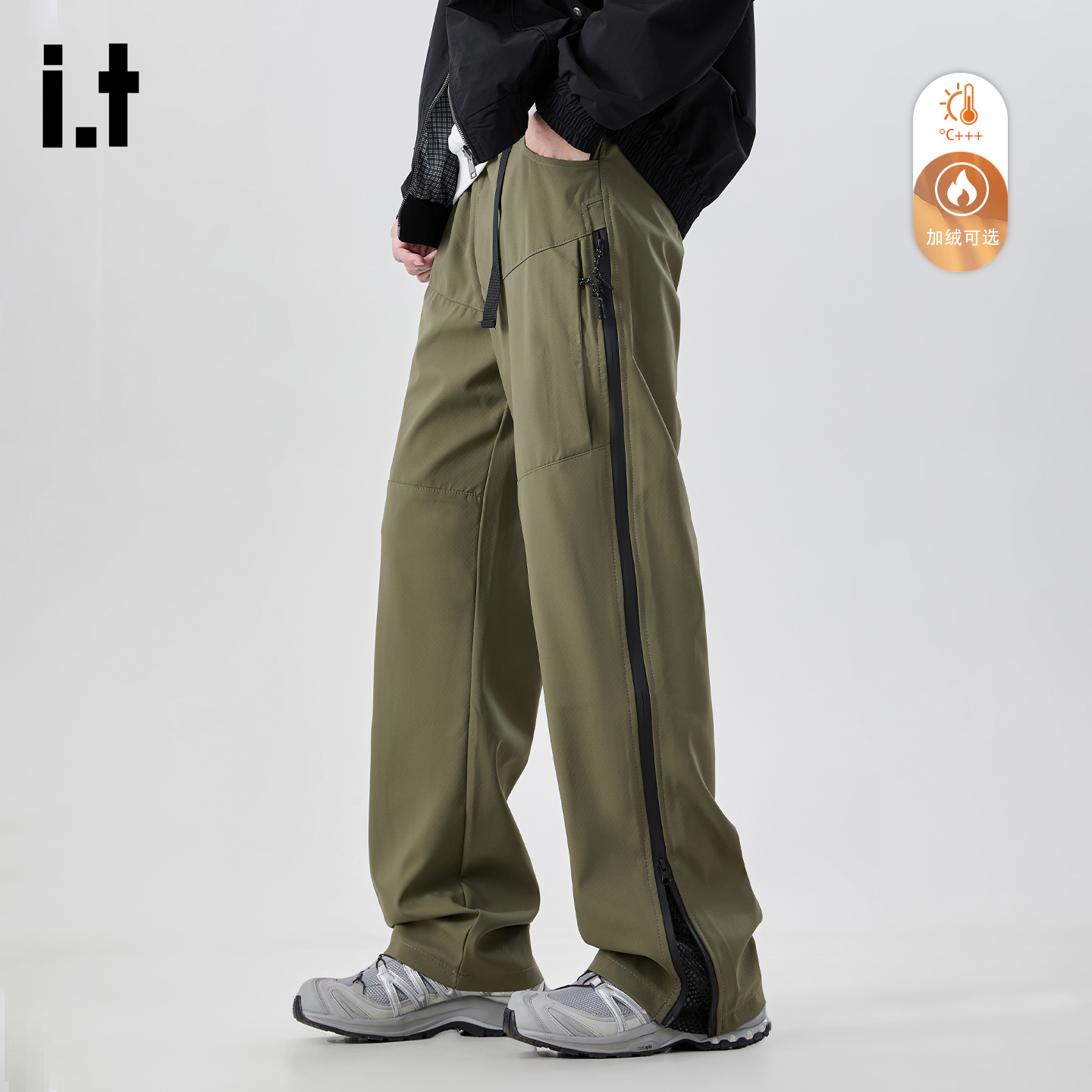 美式加绒冲锋裤男款2025新款