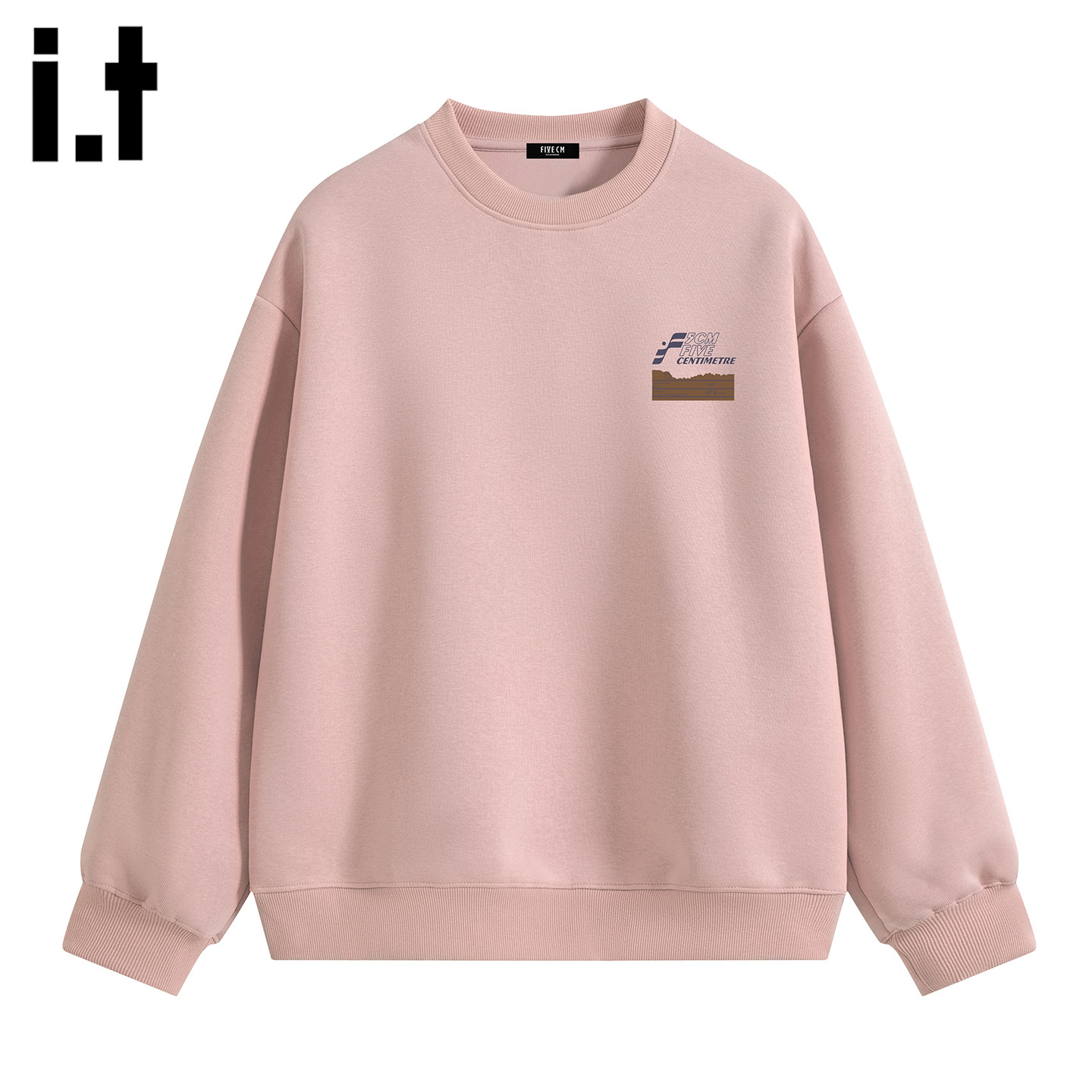 it :5cm/FIVECM重磅圆领卫衣男士春季新款套头内搭长袖休闲打底衫,男装,卫衣,淘宝优惠券,粉丝福利购,淘宝优惠卷