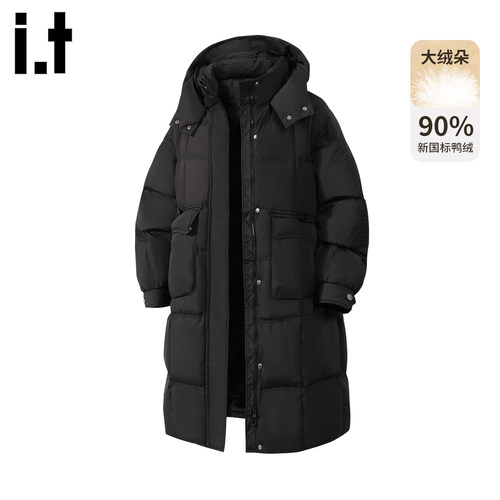 it5cm高级感中长款羽绒服外套