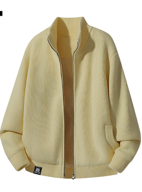 it :5cm/FIVECM黄色羽绒服毛衣男士2025秋冬季加厚保暖白鸭绒外套