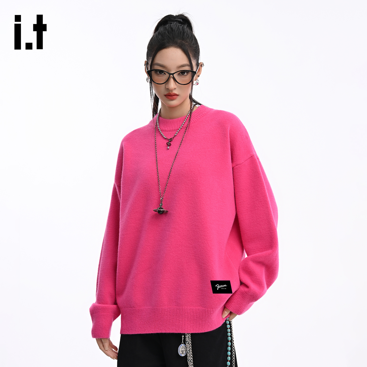 IT'S5cm/五cm情侣长袖圆领毛衣