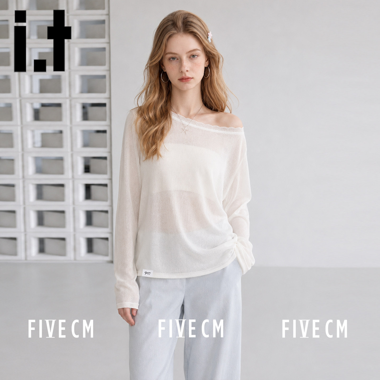 itFIVECM秋季长袖T恤女新款