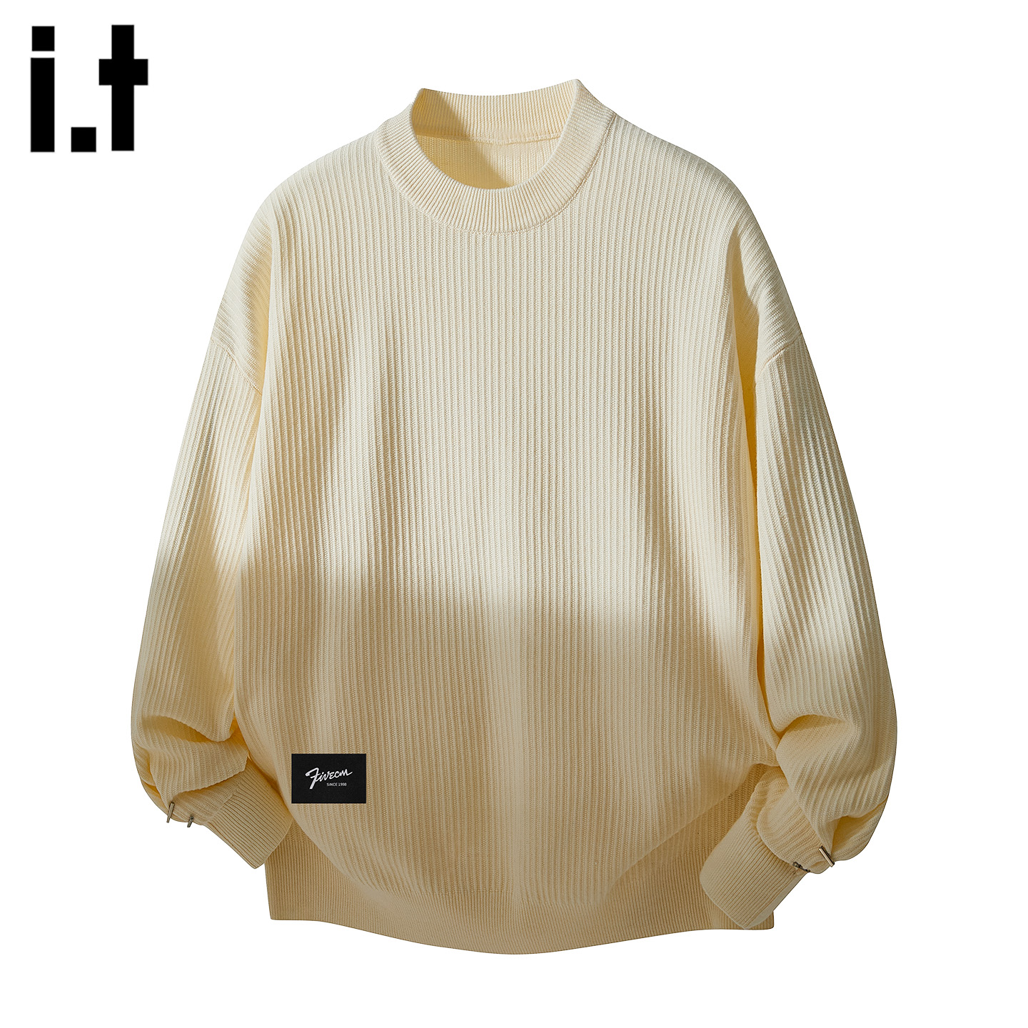 IT'S5cm青年圆领套头长袖毛衣