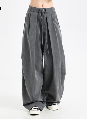 it :5cm/FIVECM设计感西装裤阔腿裤女2025秋季高级感休闲长裤