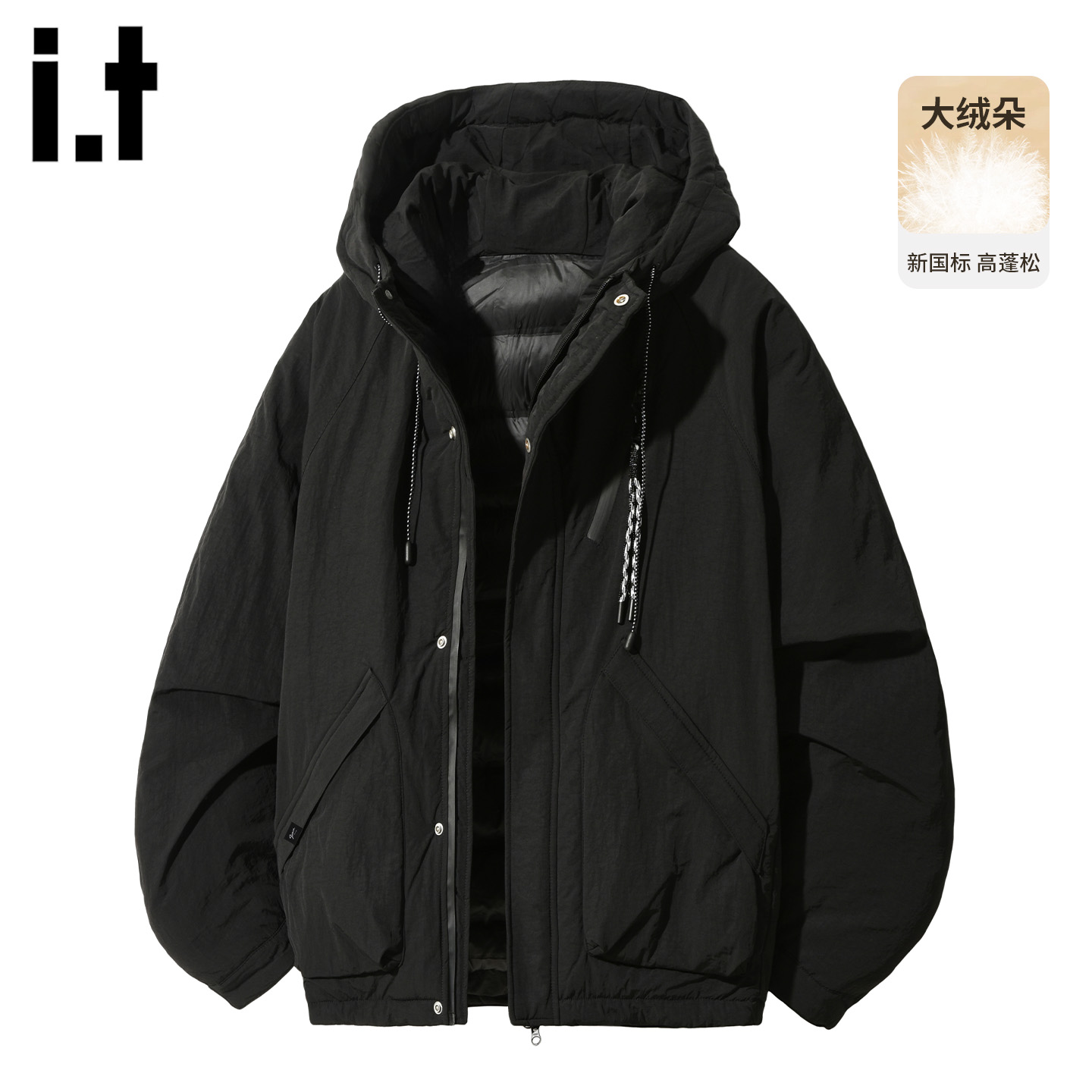 it5cm美式连帽工装羽绒服