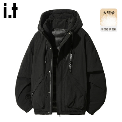 it5cm美式连帽工装羽绒服